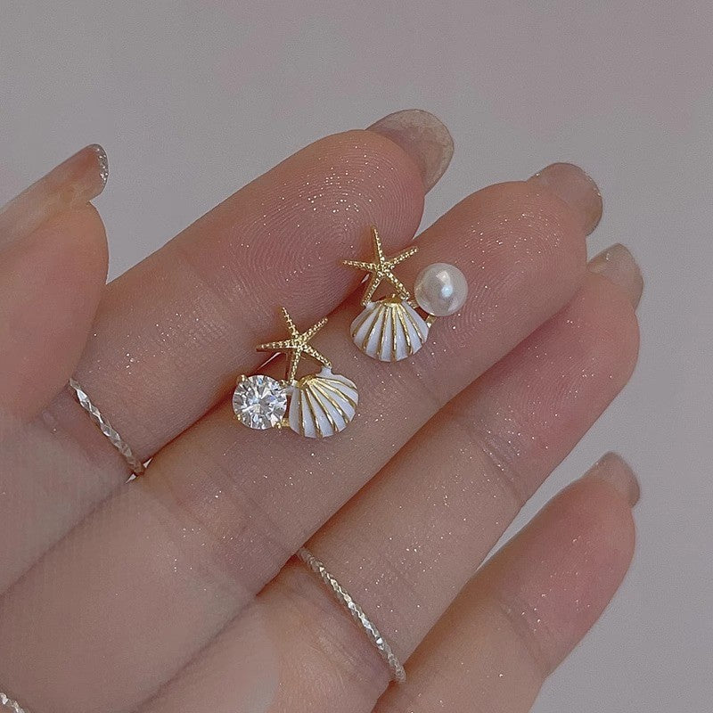 Marine Style Starfish Zinc Alloy Drop Earrings