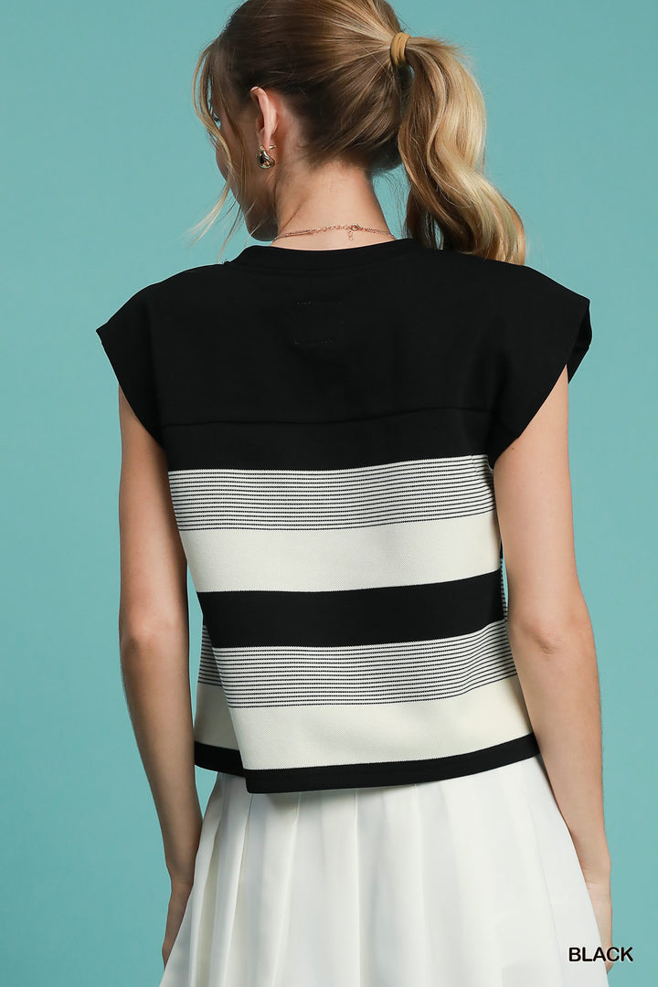 Mixed Stripe  Top