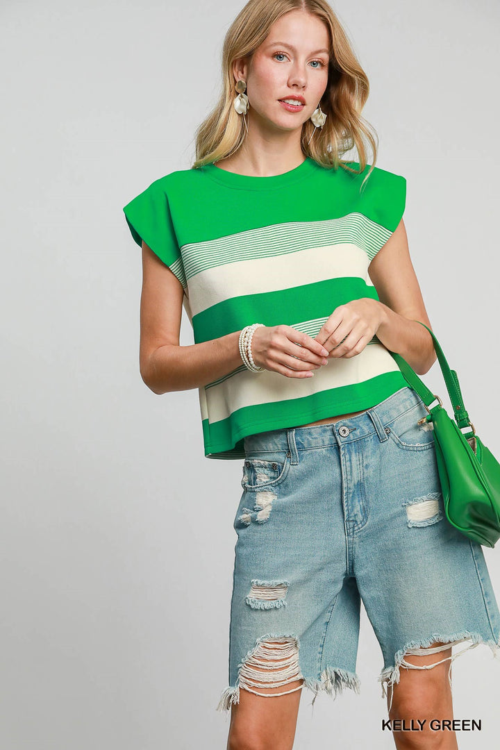 Mixed Stripe  Top