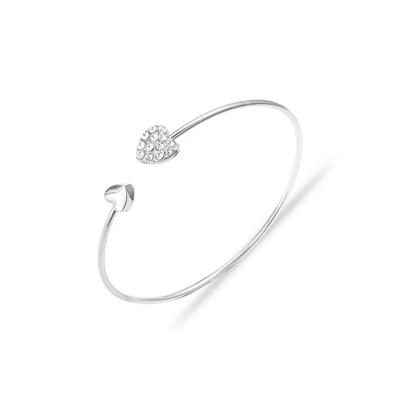 Heart Artificial Diamond Bracelet