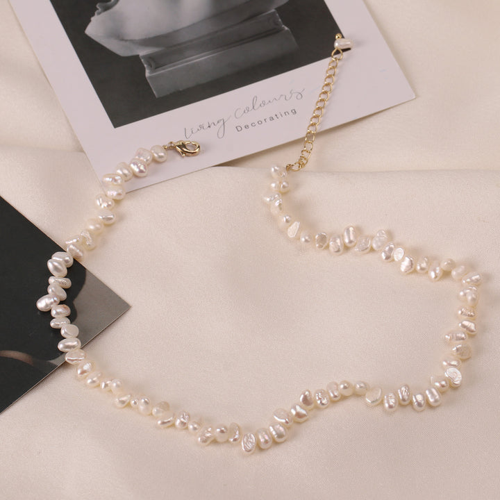 Natural Round Pearl Beaded Necklace