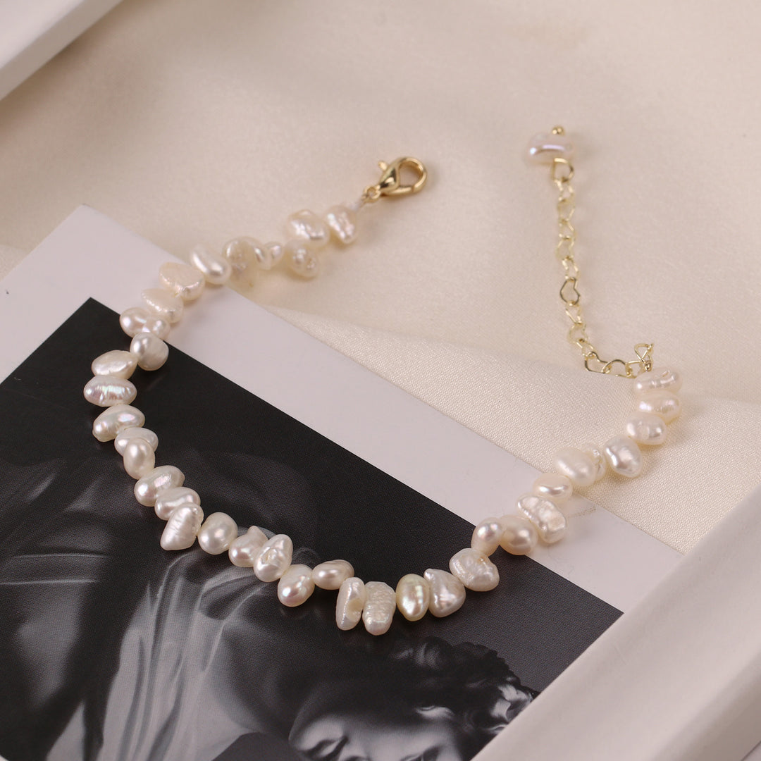 Natural Round Pearl Beaded Necklace