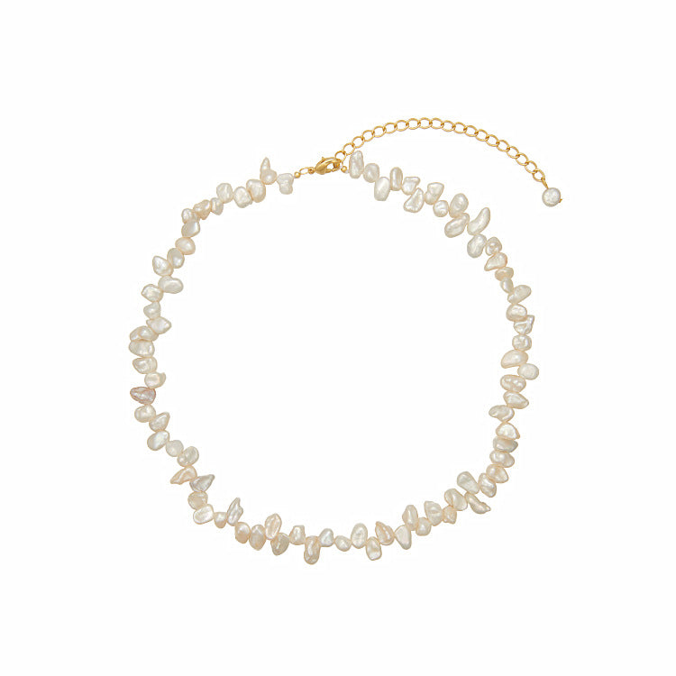 Natural Round Pearl Beaded Necklace