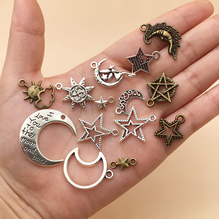 Retro Moon Alloy Plating Pendant