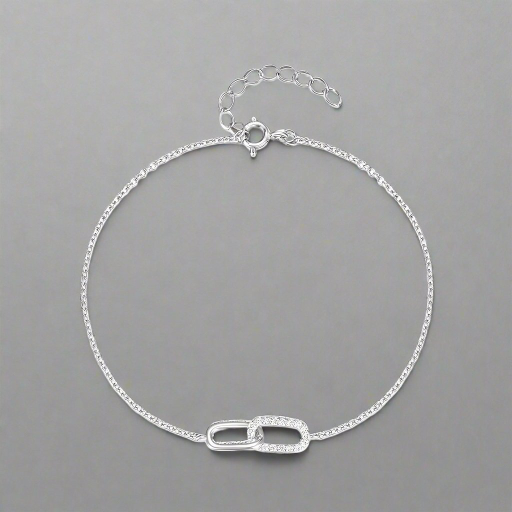 925 Sterling Silver Bracelets Simple Style