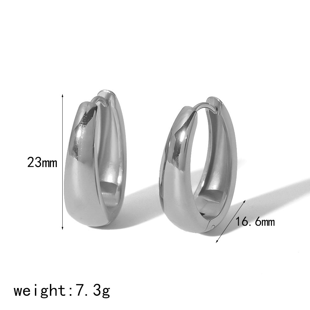 Elegant Simple Style Polishing Plating 18K Gold Plated Earrings