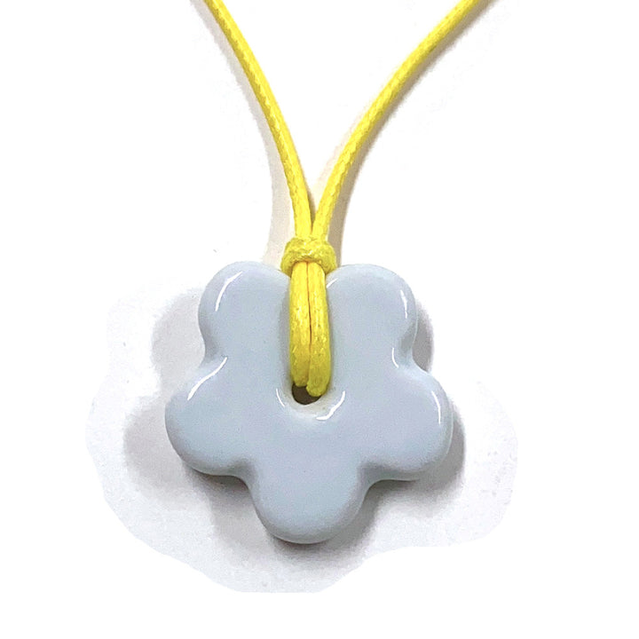 Spring Lovely Round Leather Rope Ceramics Women's Necklace