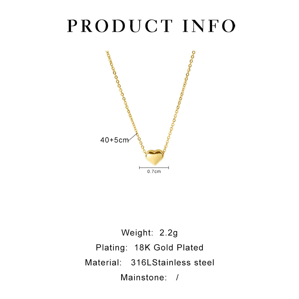 18K Gold Plated Three-dimensional Pendant Necklace