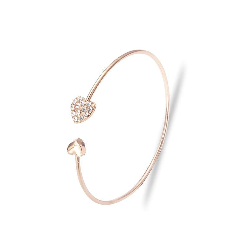 Heart Artificial Diamond Bracelet