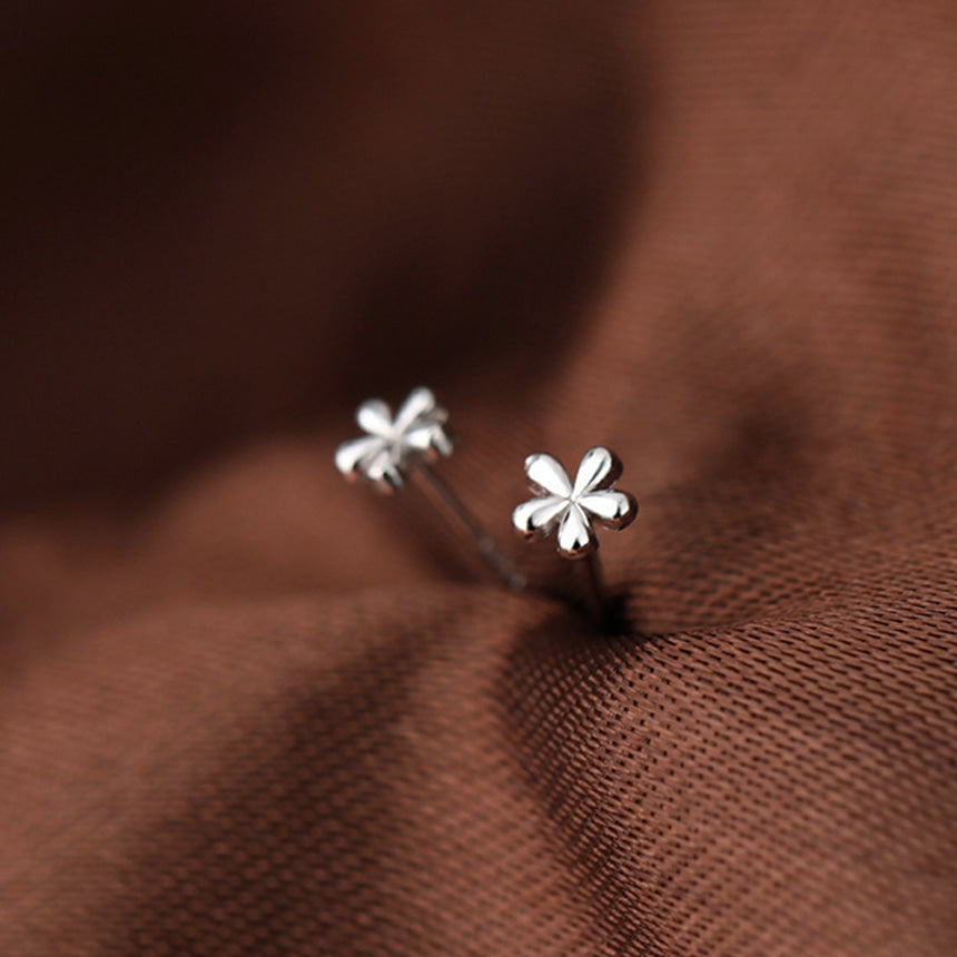 Petite Flower Gold & Silver Mix Earrings